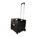 Folding Collapsible Office Cart 80 lb. Load Capacity, Black